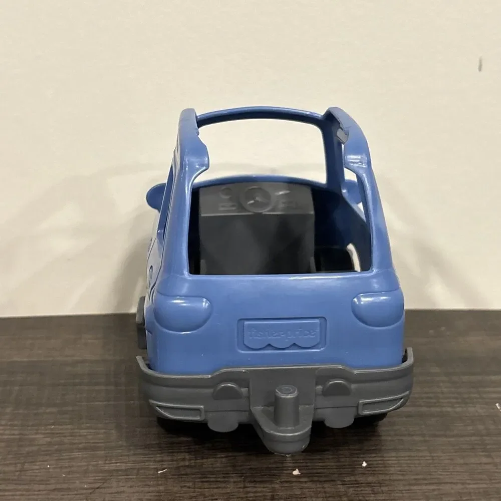 Fisher Price Little People Car for Learning Camper RV Vehicle Blue Camping